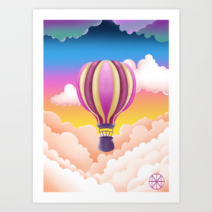 Hot Air Balloony Art Print