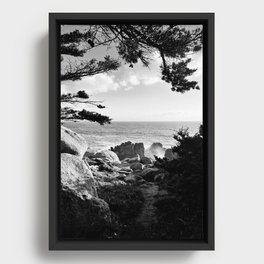 Pescadero Point California by ValerieAmber @valerieamberch Framed Canvas