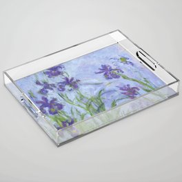 Claude Monet "Iris mauves" Acrylic Tray