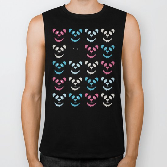 Panda Commotion Biker Tank