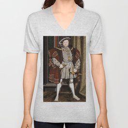 King Henry 8th of England. V Neck T Shirt