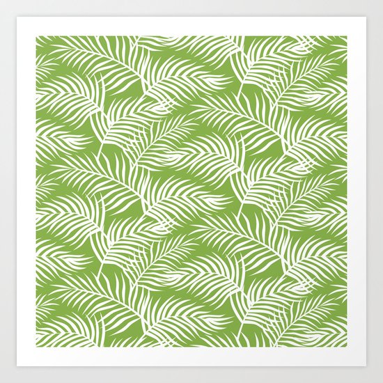 Palm Leaves_Greenery Art Print