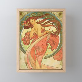 Alphonse Mucha  -  Dance Framed Mini Art Print