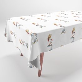 Fly Fishing lure watercolor painting Tablecloth