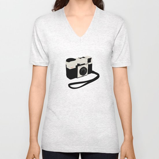 ivory kodak instamatic camera Unisex V-Neck
