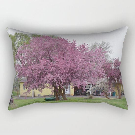 Placidity Along Highway 97 Rectangular Pillow