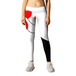 A Hand Holding Three Hearts On A String Leggings | Valentinesday, Partnership, Graphicdesign, Relationship, Heartballoon, Heart, Giftidea, Friends, Hearts, Gift 