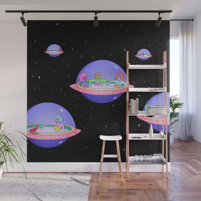 Space Pods Wall Mural