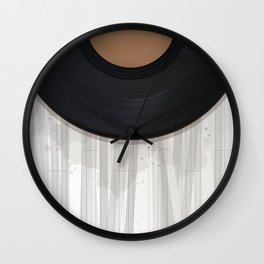 Vinyl record design Wall Clock