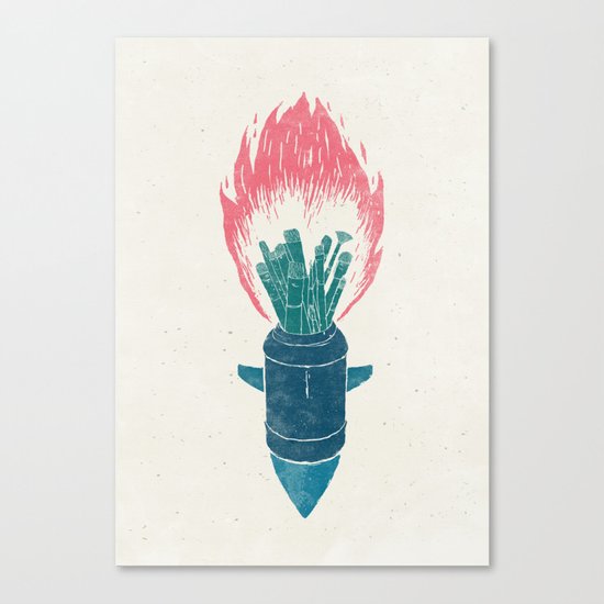 Brush Bomb Canvas Print