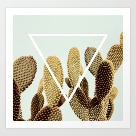 Cactus geometry Art Print