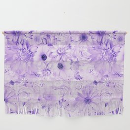 amethyst floral bouquet aesthetic array Wall Hanging