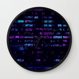 Cyberpunk Apartments Wall Clock