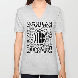 MixWords: Ac Milan V Neck T Shirt