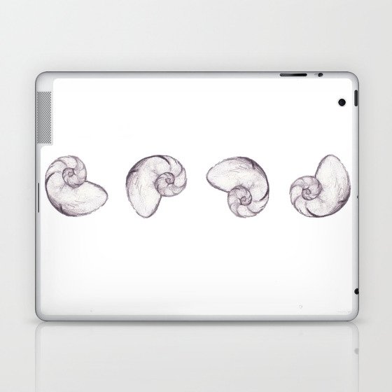 Nautilus Sketch Laptop & iPad Skin