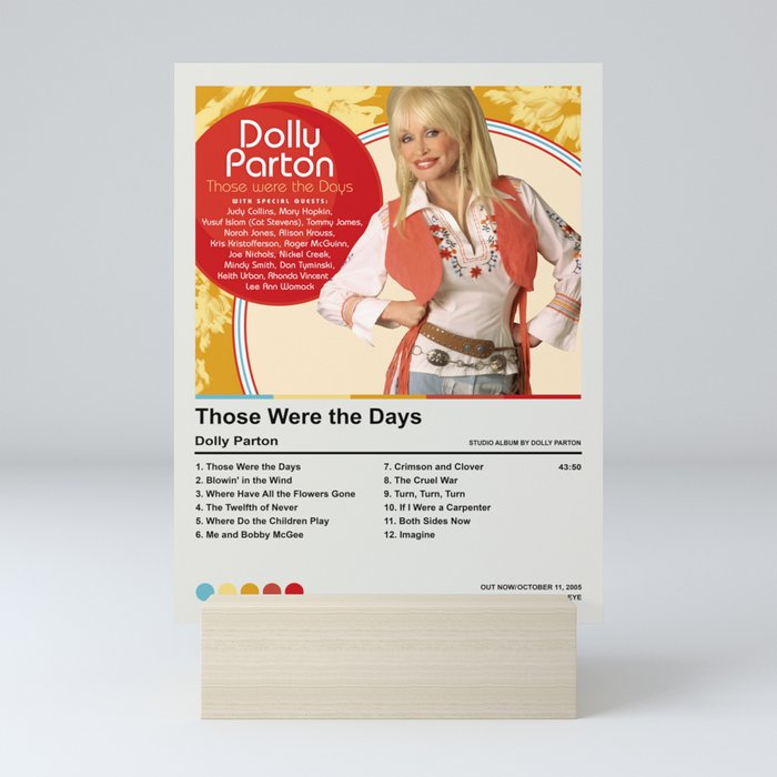 Dolly Parton - Those Were the Days Album Poster Mini Art Print