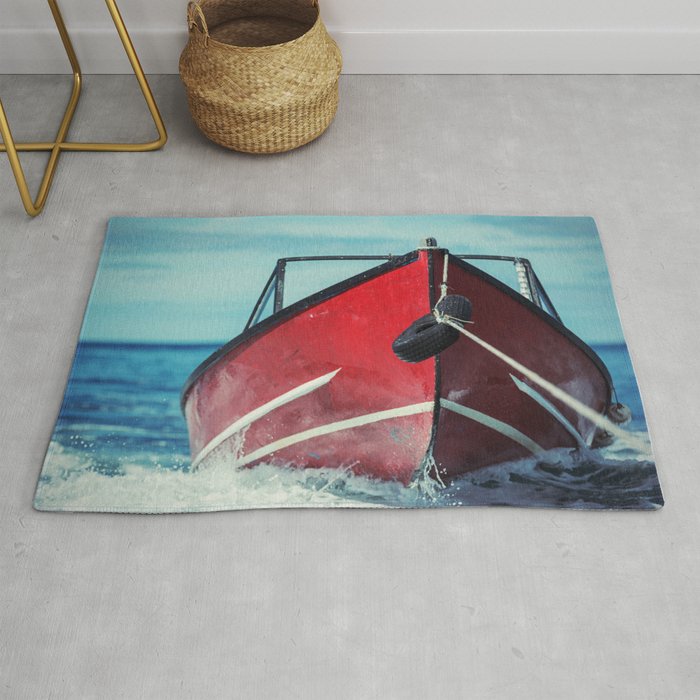 Boat in Tow Rug