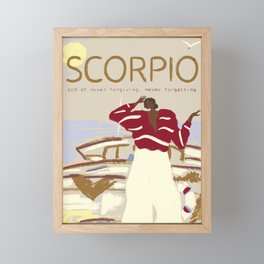 Scorpio - The CEO of never forgiving, never forgetting  Framed Mini Art Print