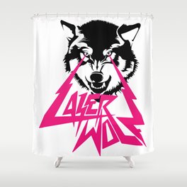 LASER WOLF Shower Curtain