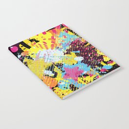 Graffiti bright psychedelic seamless pattern illustration Notebook