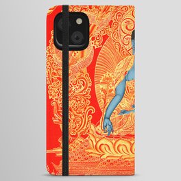 Tibetan Buddhist Medicine Buddha Gold Thangka iPhone Wallet Case