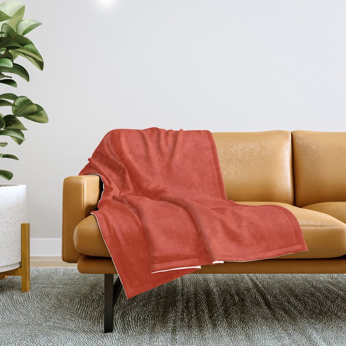 Bright red throw blanket store