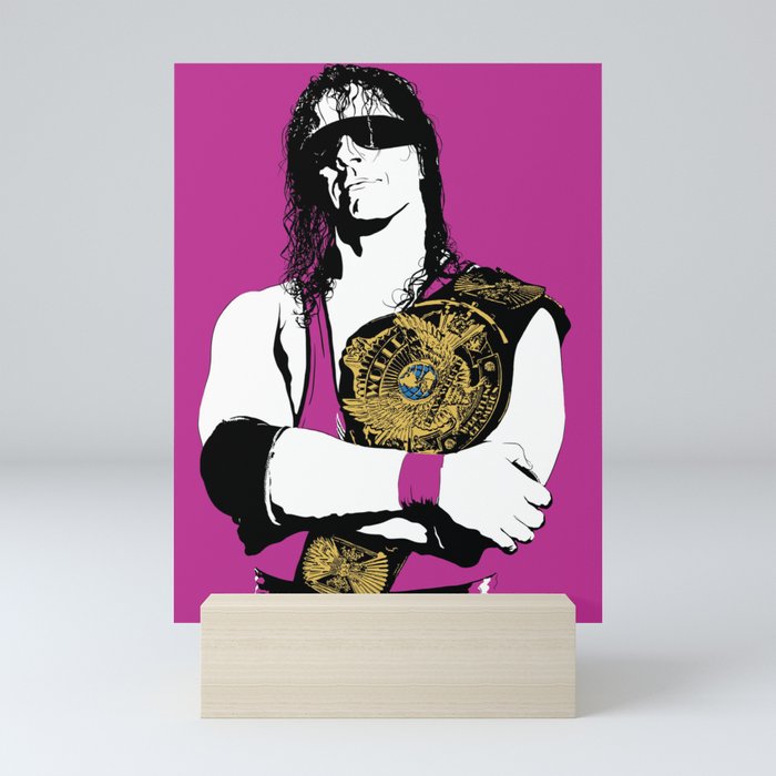 Bret Hart Mini Art Print