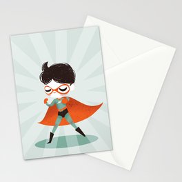 Super Hero ! Boy Stationery Card