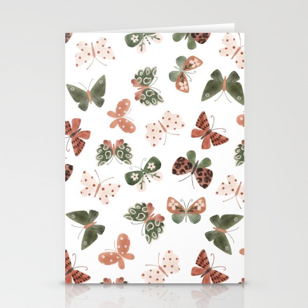 Butterfly Abstract Stationery Cards