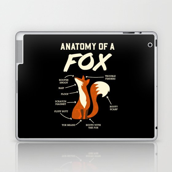 Furry Fandom T-Shirt: Anatomy Of A Fox I Dragon I Monster Laptop & iPad Skin
