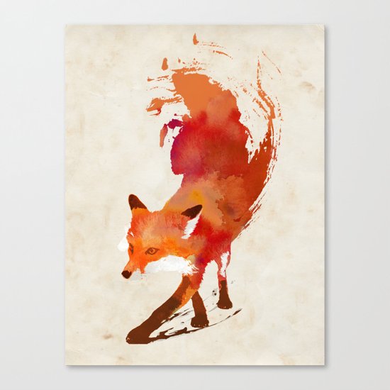 Vulpes vulpes Canvas Print