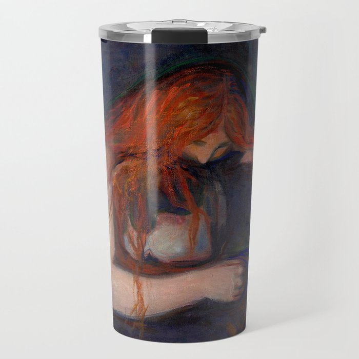 Edvard Munch Vampire Vampyr Travel Mug