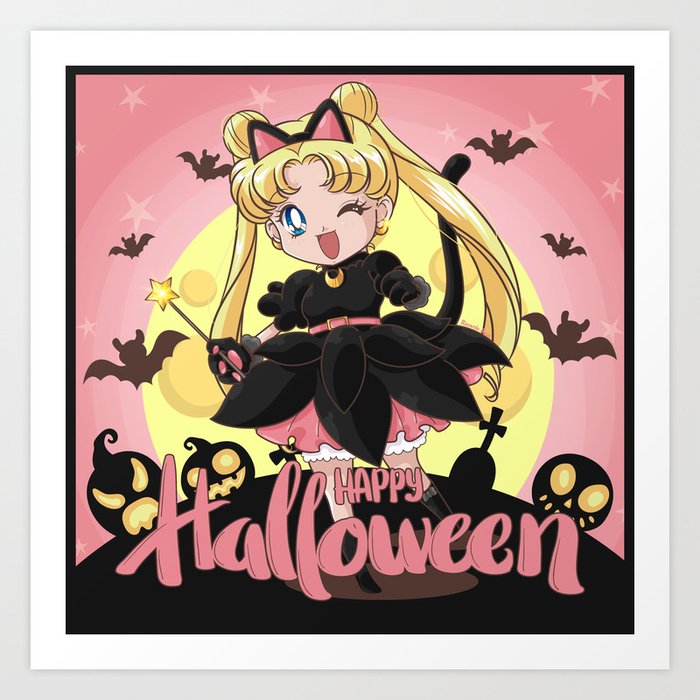 Happy Halloween Usagi Art Print by trigun29