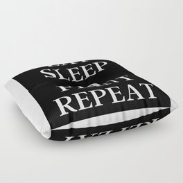 Eat Sleep Repeat | Eat Sleep 3D Print Repeat Floor Pillow