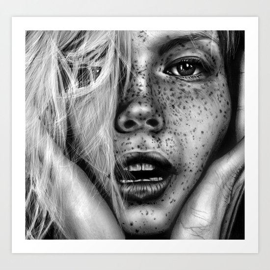 + FRECKLES + Art Print