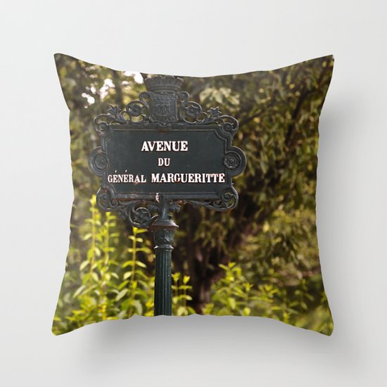 Paris Avenue Throw Pillow