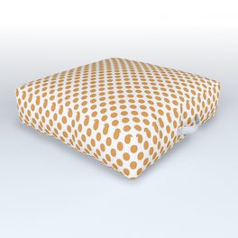 Butterscotch Polka Dots Outdoor Floor Cushion