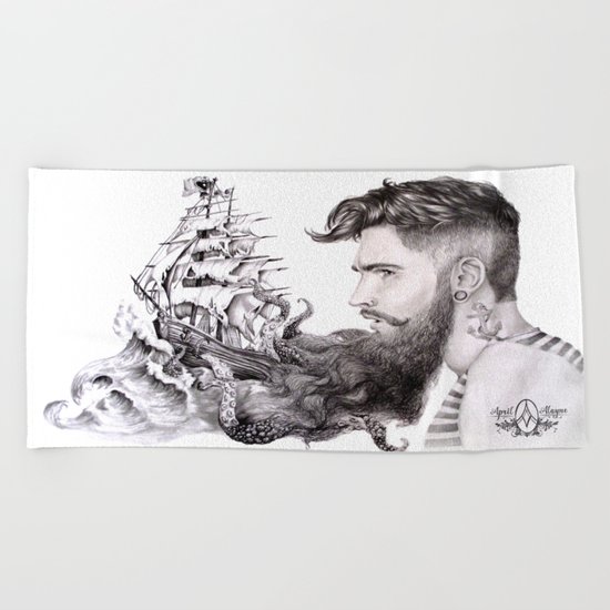 Sailor's Beard Beach Towel