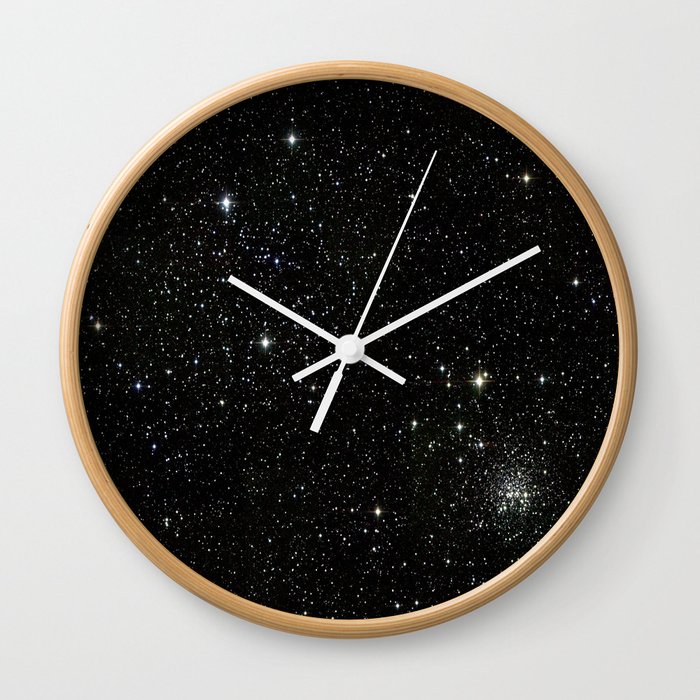 Space - Stars - Starry Night - Black - Universe - Deep Space Wall Clock