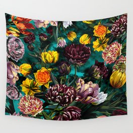 Botanical Multicolor Garden Wall Tapestry