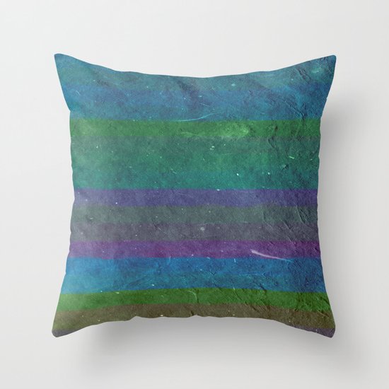 Rough Seas - Textured Bold Stripes Throw Pillow by Western Exposure Society6