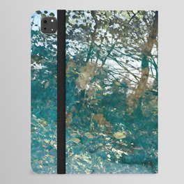 Aqua blue forest 2 iPad Folio Case