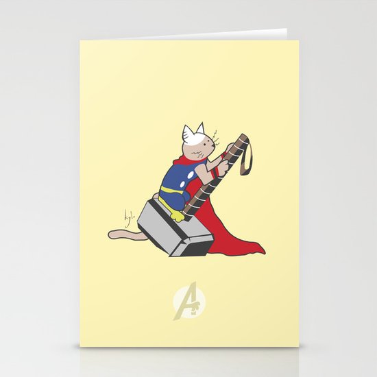 The Catty Thor Stationery Cards