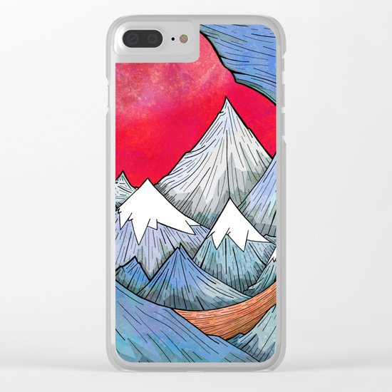 Through The Mountains Clear iPhone Case
