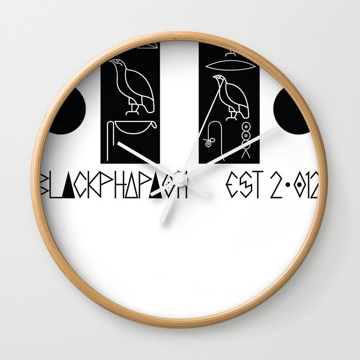 blk logo Wall Clock