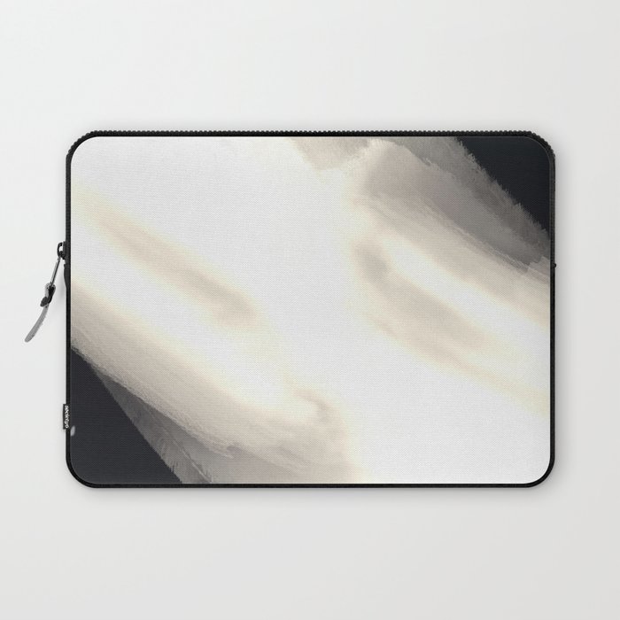Black and white flash abstract Laptop Sleeve