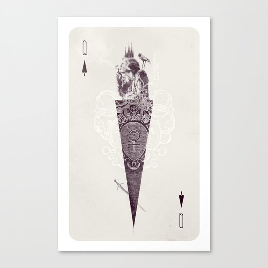 Queen of Spades Canvas Print
