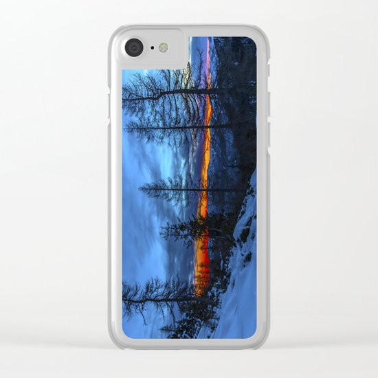 Warm Streak 1 Clear iPhone Case