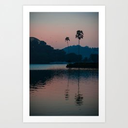 Kandy Sunset Art Print