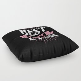 Best Mom Ever Floral Quote Floor Pillow